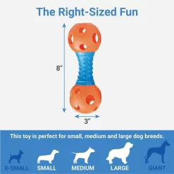 Frisco Dumbbell TPR Fetch Dog Toy + 3 Items -Frisco 582446 PT2. AC SS1800 V1658239272