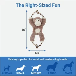 Frisco Forest Friends Stuffing-Free Skinny Plush Squeaky Dog Toy + 3 Items -Frisco 582478 PT6. AC SS1800 V1658239277