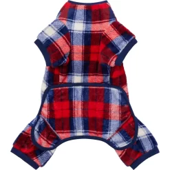 Frisco Cozy Plush Fleece Dog & Cat PJs, Plaid -Frisco 719102 PT5. AC SS1800 V1692378398