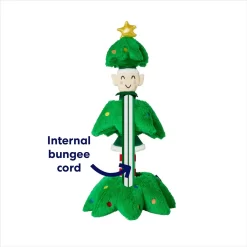 Frisco Holiday Elf In A Tree Bungee Plush Squeaky Dog Toy -Frisco 739846 PT2. AC SS1800 V1695045362