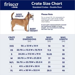 Frisco Fold & Carry Double Door Collapsible Wire Dog Crate -Frisco 88789 PT2. AC SS1800 V1667228179