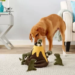 Frisco Volcano Hide & Seek Puzzle Plush Squeaky Dog Toy & Frisco Trash Can & Raccoons Hide & Seek Puzzle Plush Squeaky Dog Toy -Frisco 962054 PT4. AC SS1800 V1694783953