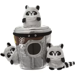 Frisco Volcano Hide & Seek Puzzle Plush Squeaky Dog Toy & Frisco Trash Can & Raccoons Hide & Seek Puzzle Plush Squeaky Dog Toy -Frisco 962054 PT5. AC SS1800 V1694783953