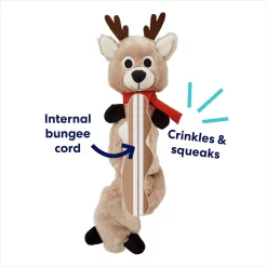 Frisco Holiday Reindeer Bungee Plush Squeaky Dog Toy & Frisco Holiday Snowman Bungee Plush Squeaky Dog Toy -Frisco 986126 PT3. AC SS1800 V1698346244